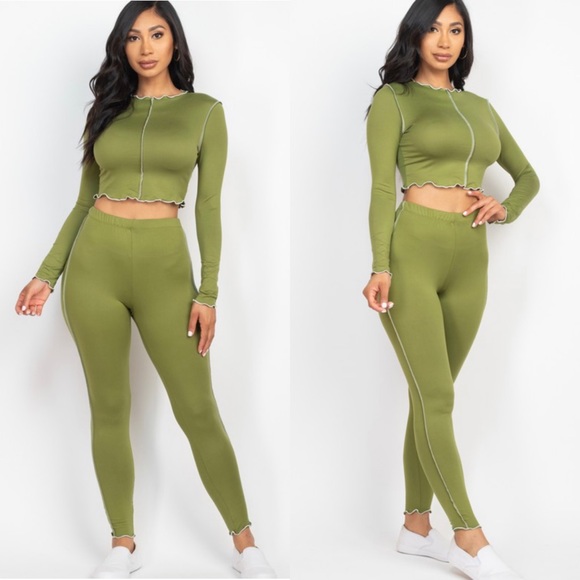 Leggings and crop top set - Picture 4 of 8